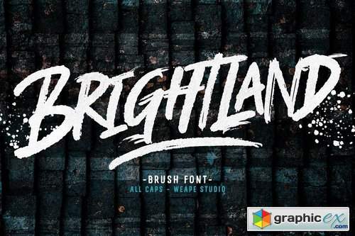 BRIGHTLAND Brush Font
