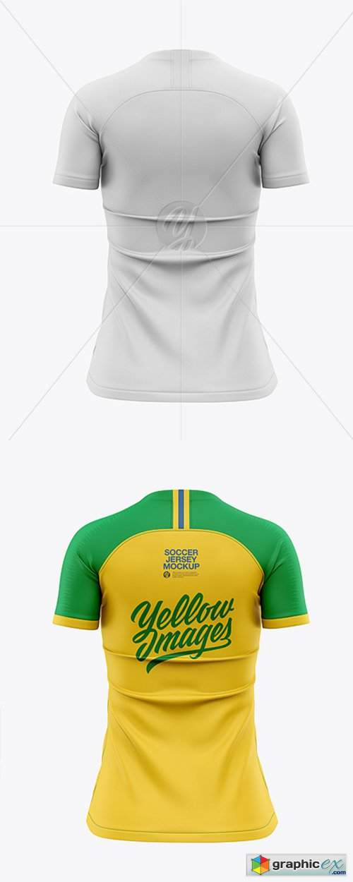 Download Women's Soccer Jersey Mockup - Back View » Free Download ...