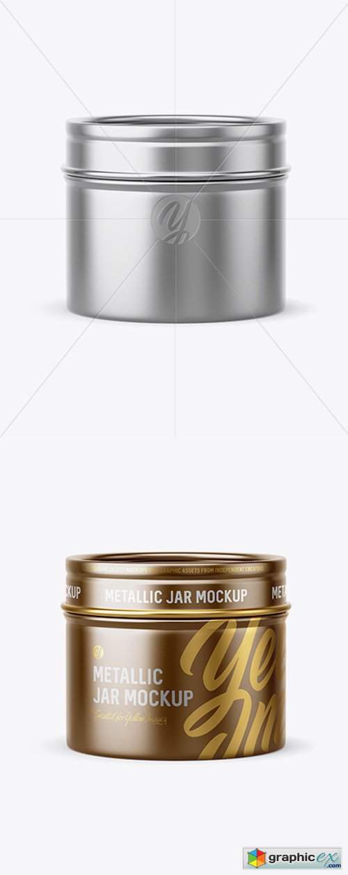 30g Metallic Jar Mockup
