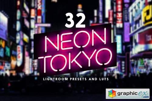 Neon Tokyo - 32 Lightroom Presets and LUTs