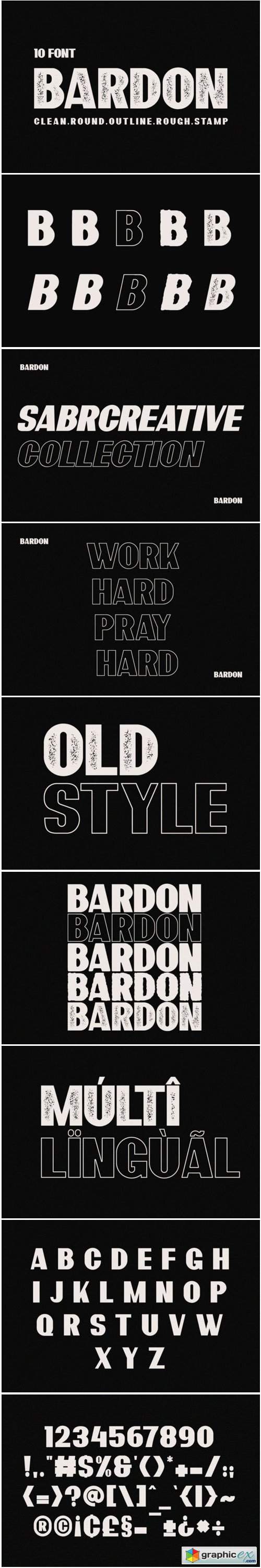 Bardon Font Family