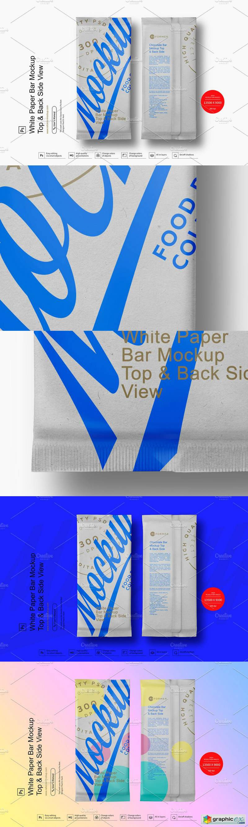 White Paper Bar Mockup