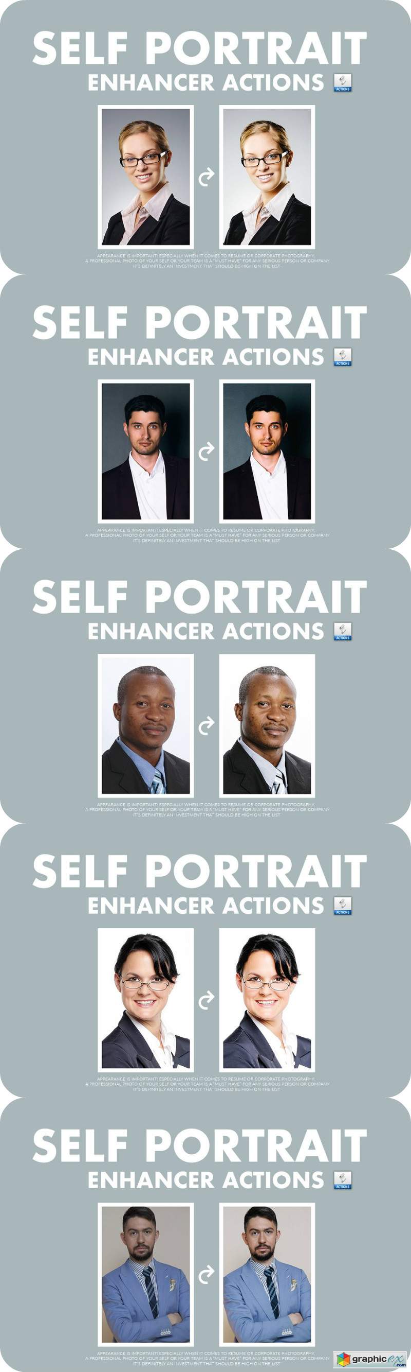 Self Portrait Enhancer Actions