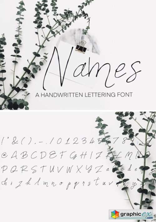 Names Font