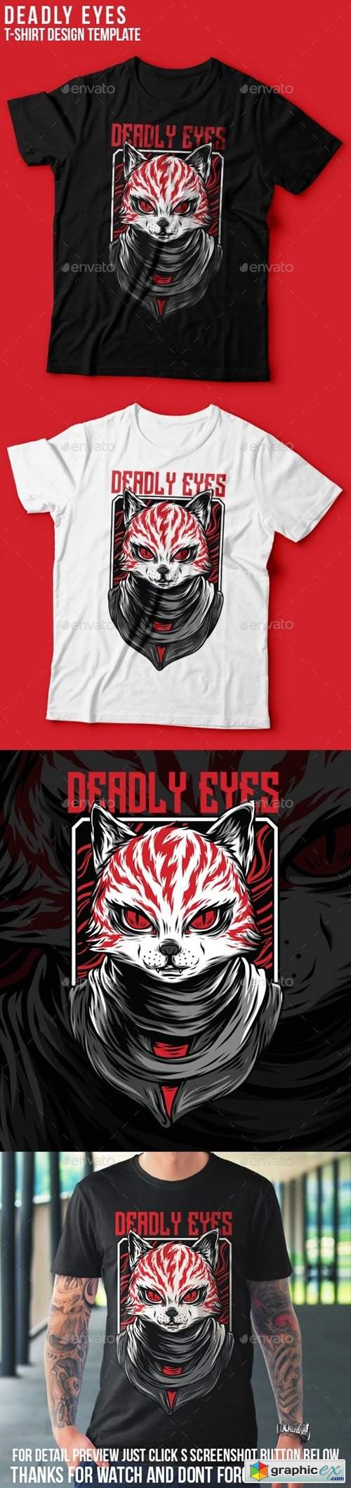 Deadly Eyes T-Shirt Design