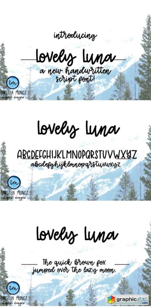Lovely Luna Font