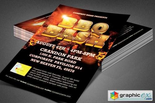 BBQ Bash Event Flyer Template