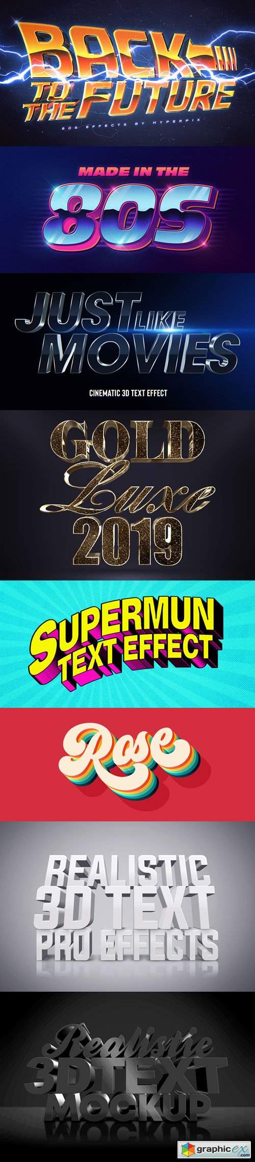 8 Awesome 3D Text Effects for Photoshop
