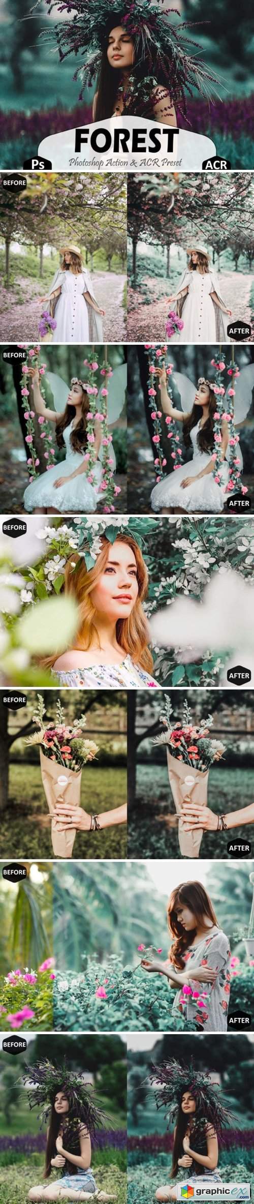 Forest Photoshop Actions and ACR Presets
