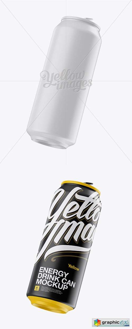 Download 500ml Aluminium Can With Matte Finish Mockup Free Download Vector Stock Image Photoshop Icon PSD Mockup Templates