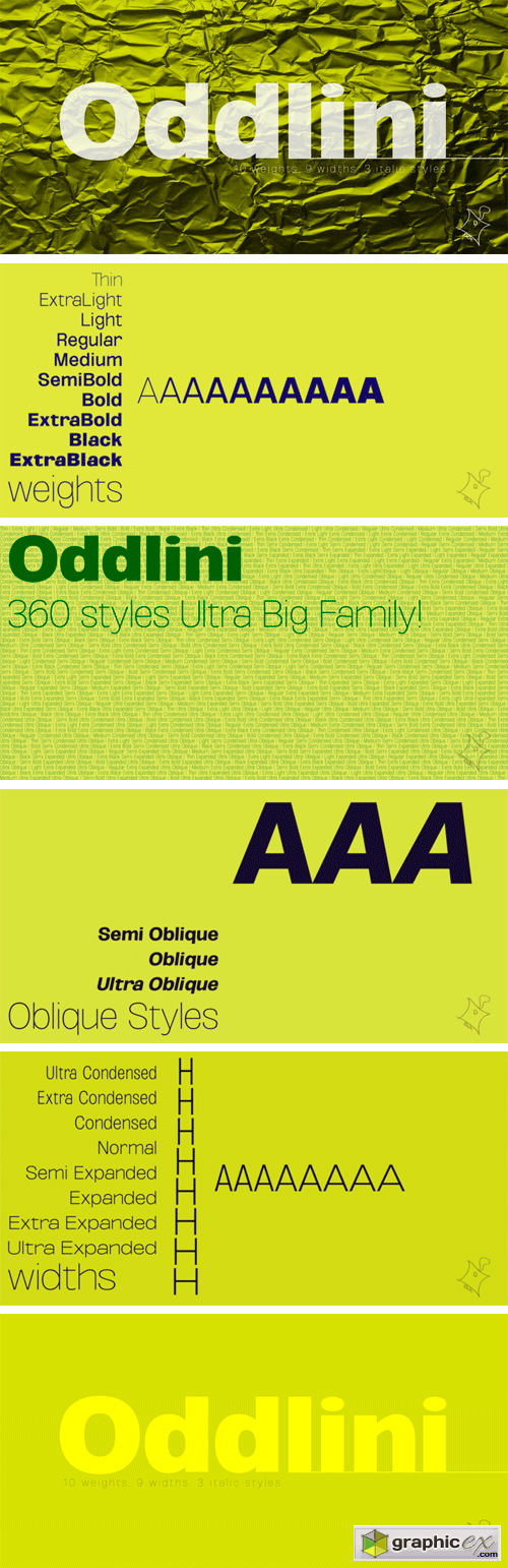 Oddlini - 360 Styles Ultra Big Family