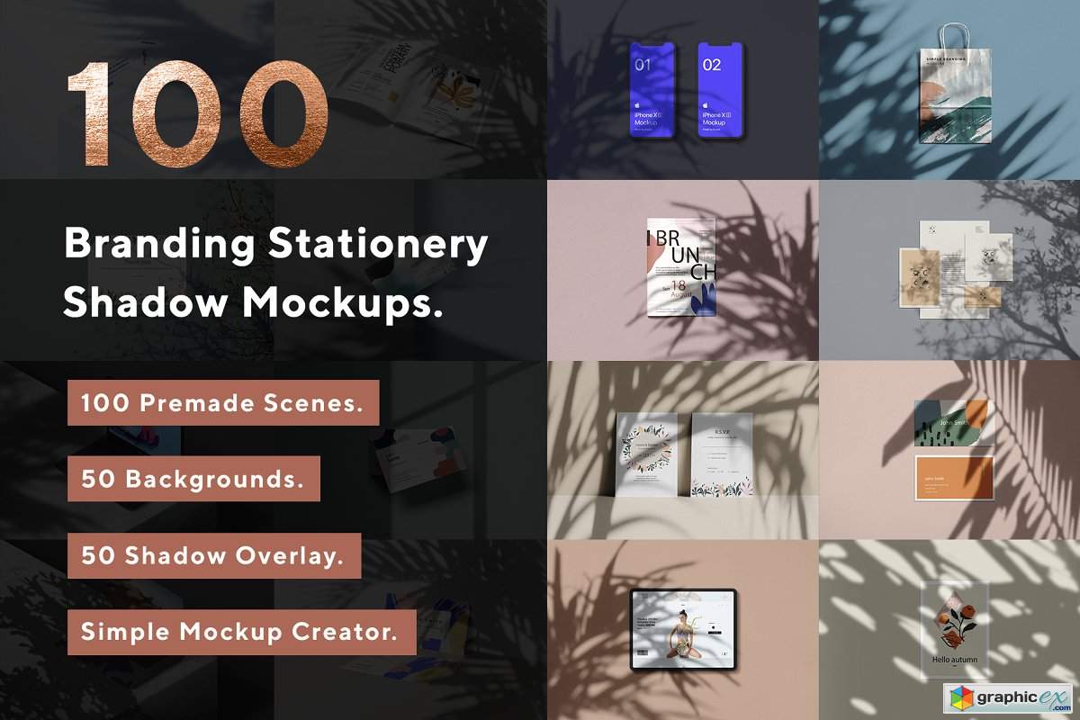 100 Branding Stationery Mockups
