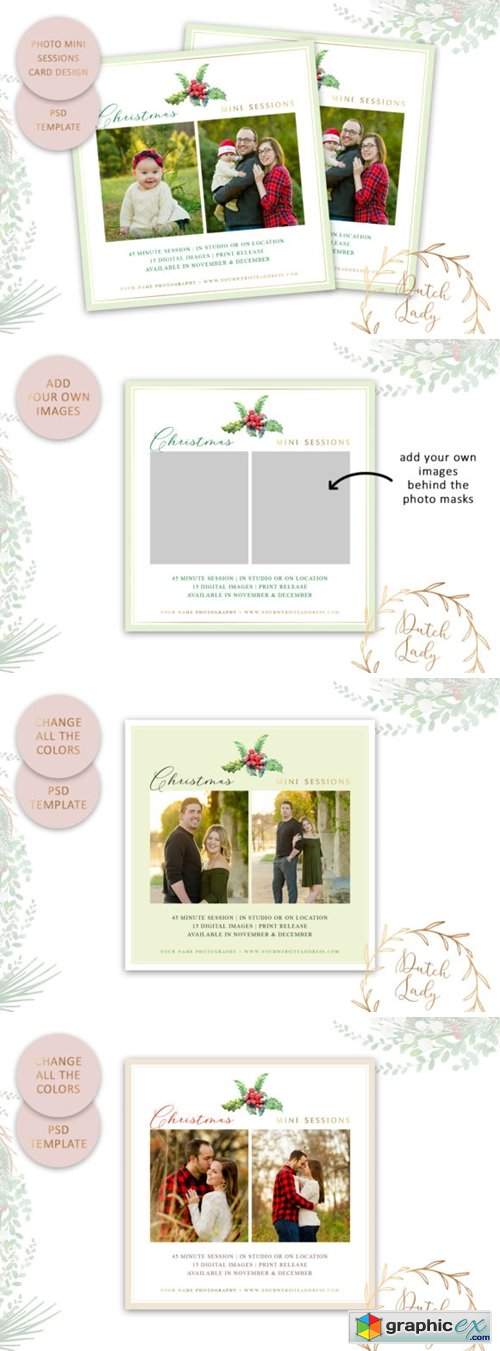 PSD Photo Session Card Template #49