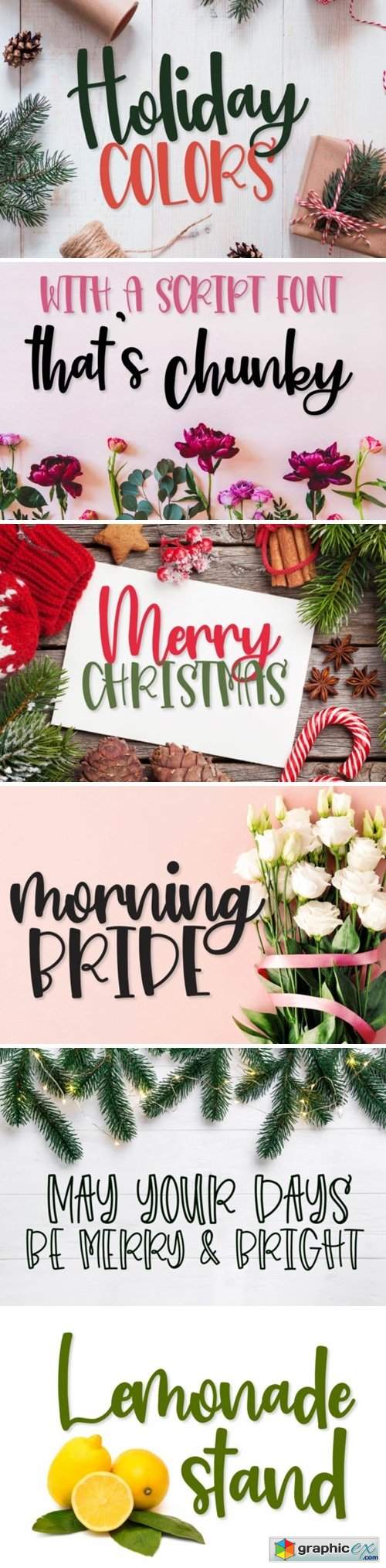 Holiday Colors Font
