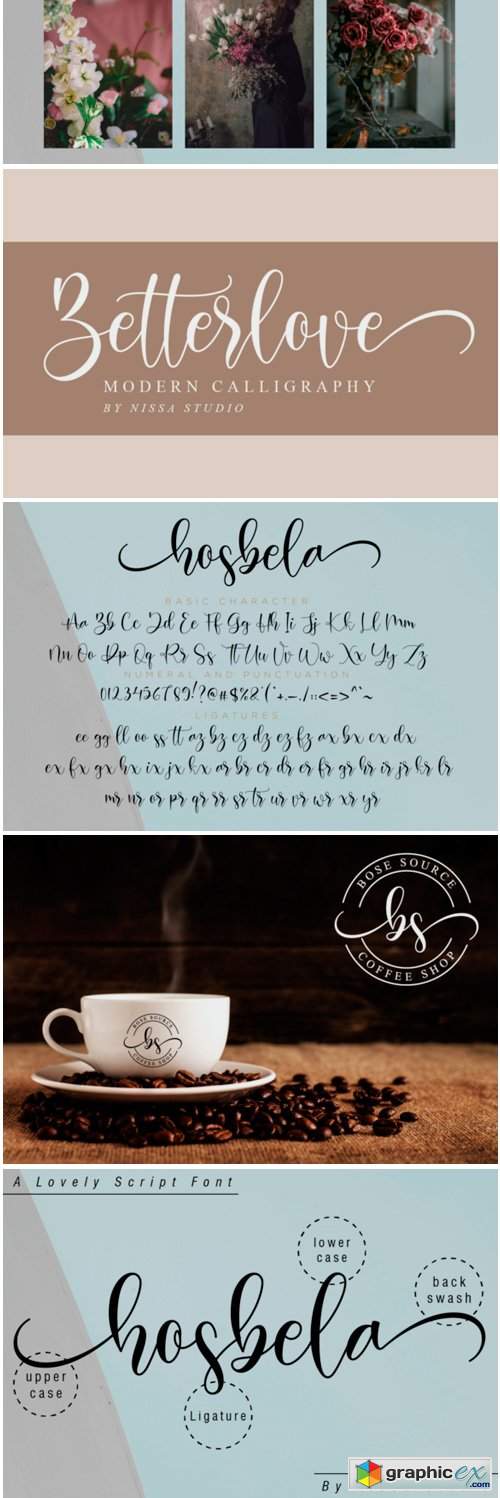 Hosbela Script Font