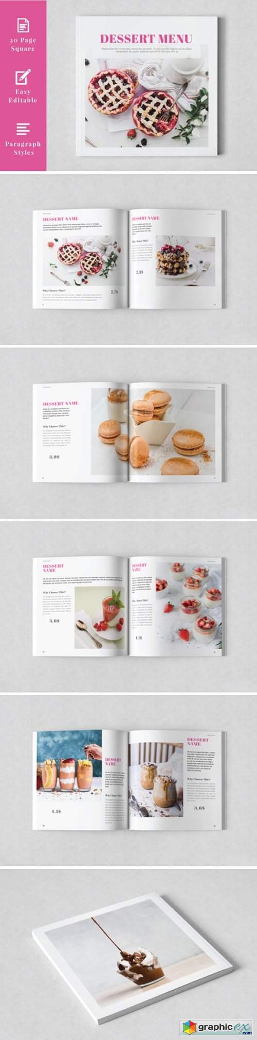 Dessert Menu Template