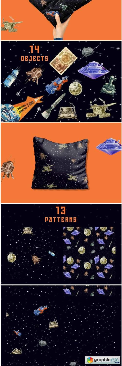 Gagarin - Patterns & Illustrations