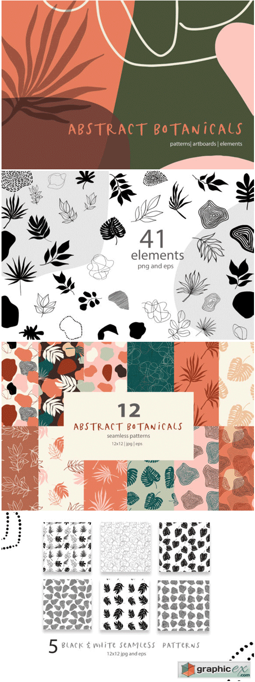 Abstract Botanical Patterns