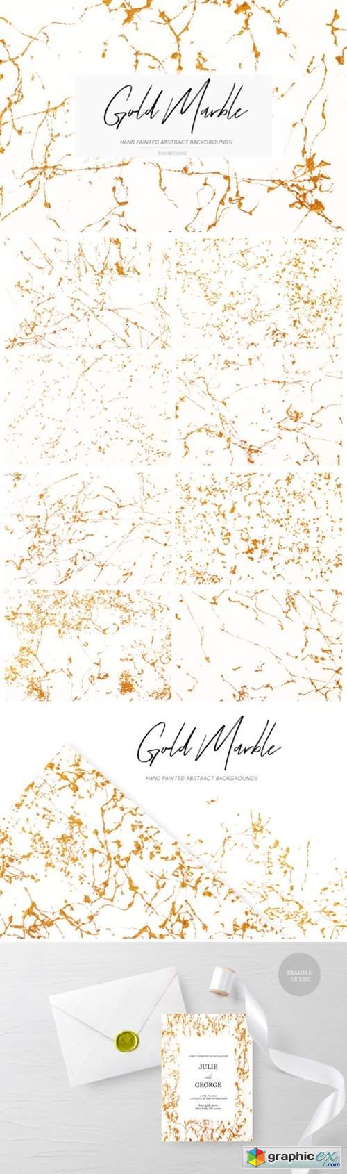 Gold Abstract Marble Backgrounds