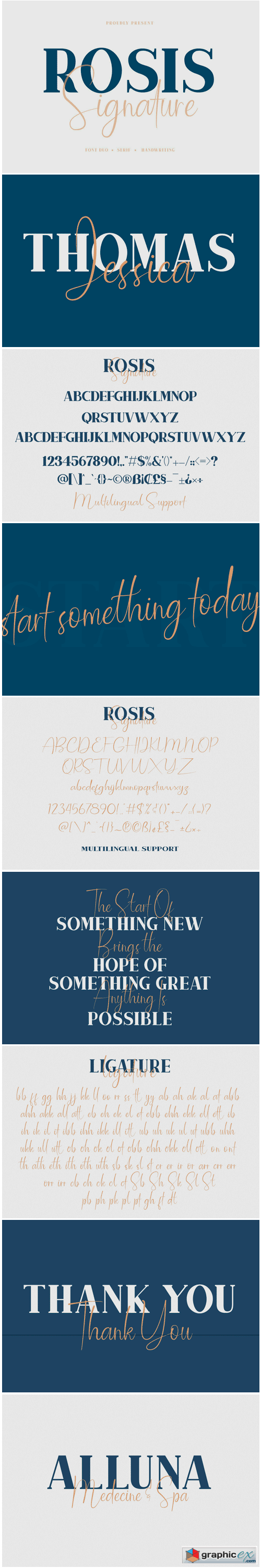 Rosis and Ballroom Font Duo