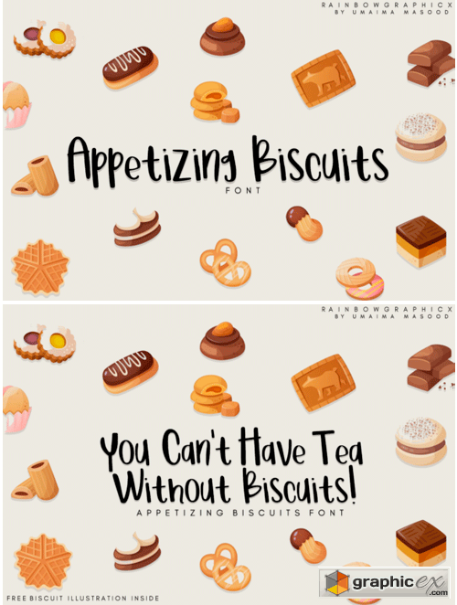 Appetizing Biscuits Font