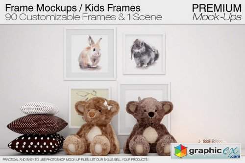 InkyDeals Kids Collection: 85 Projects, 390+ PSD Mock-Ups