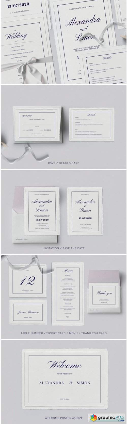 This is an Invitation Wedding Template Suite