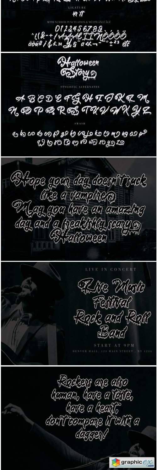 Halloween Story Font