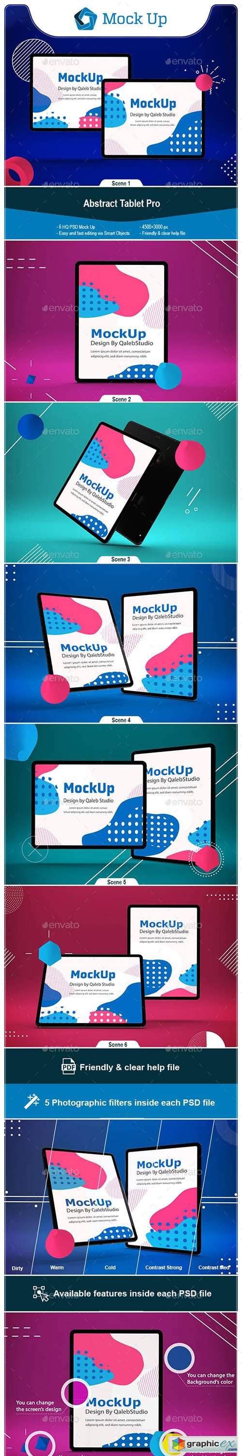 Abstract Tablet Pro Mockup