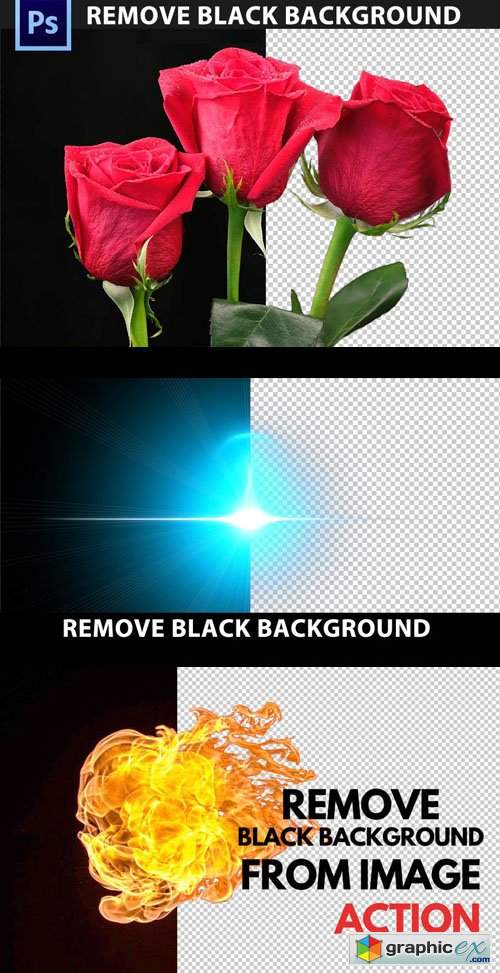Remove Black Background Photoshop Action
