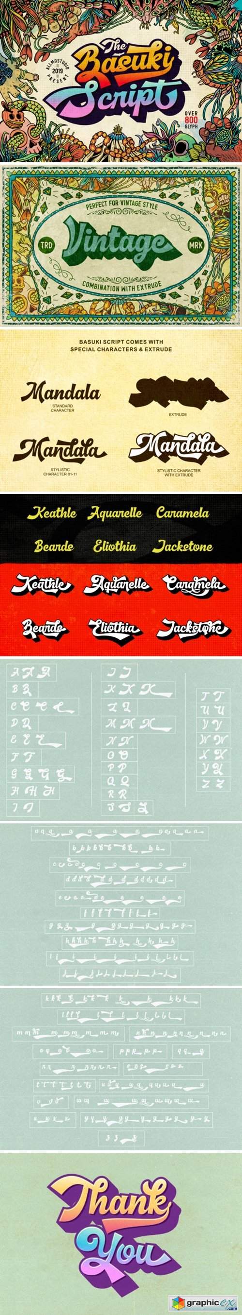 Basuki Script Font