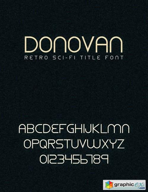Donovan - Retro Sci-Fi Title Font