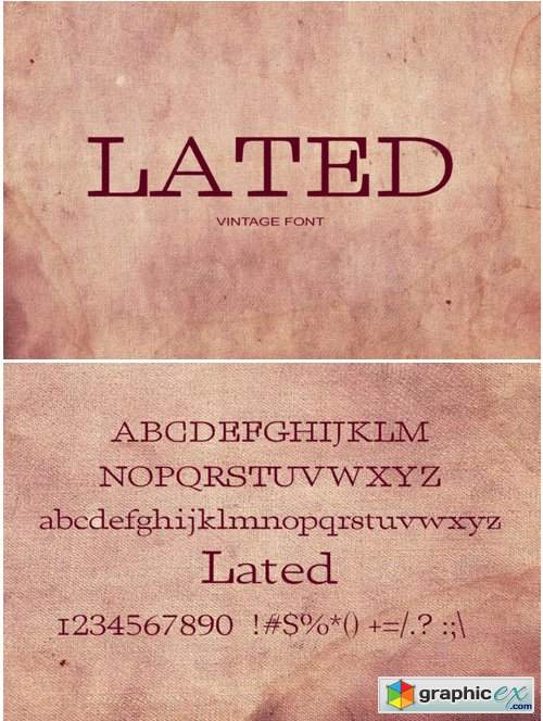 Lated Font