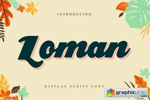 Loman - Display Script Font