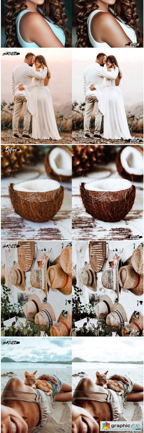 5 Coconut Photoshop Actions