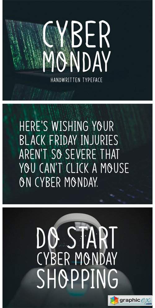 Cyber Monday Font