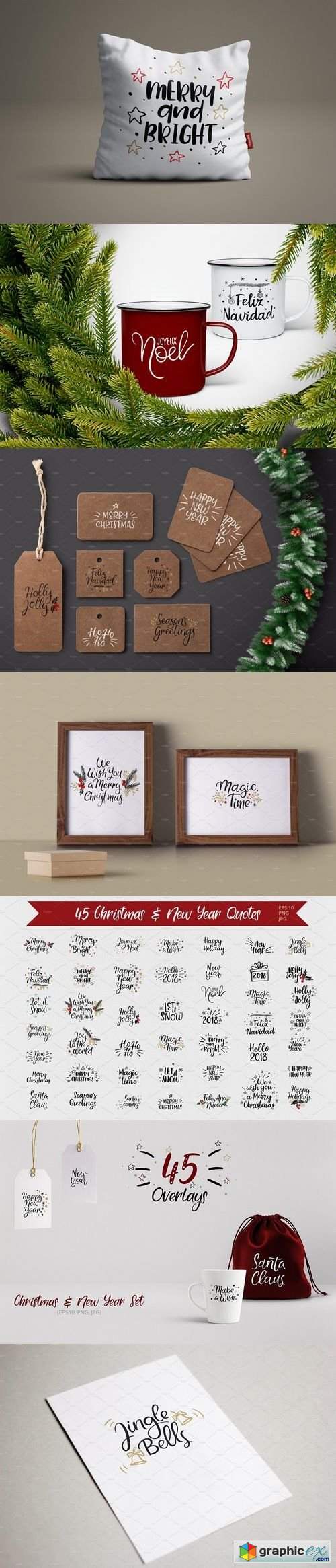 45 Christmas and New Year Overlays