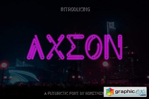 Axeon - Futuristic Typeface
