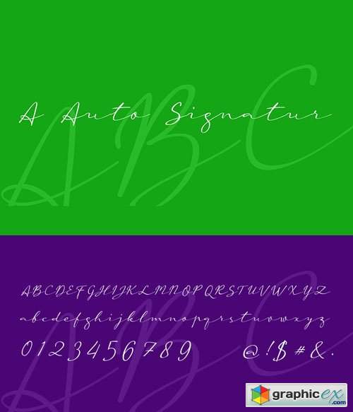 aAuto Signature Style Script Font