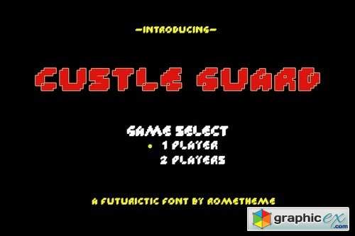 Custle Guard - Retro Bitmap Typeface