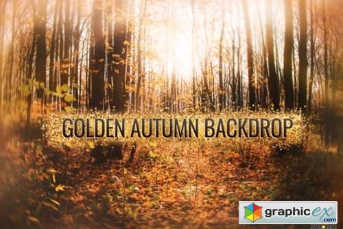 Autumn Golden Backdrop for Photographers