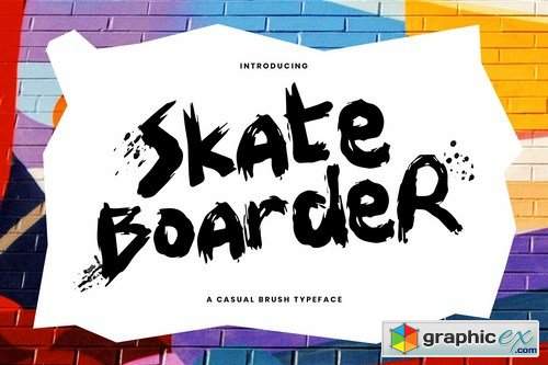 Skateboarder - A Fun & Casual Brush Typeface
