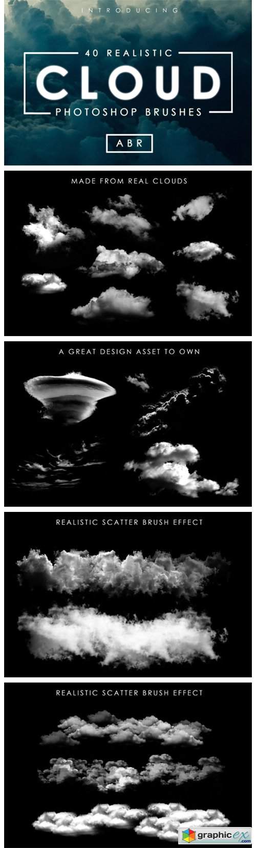 40 Cloud Brushes for Photoshop 1956494