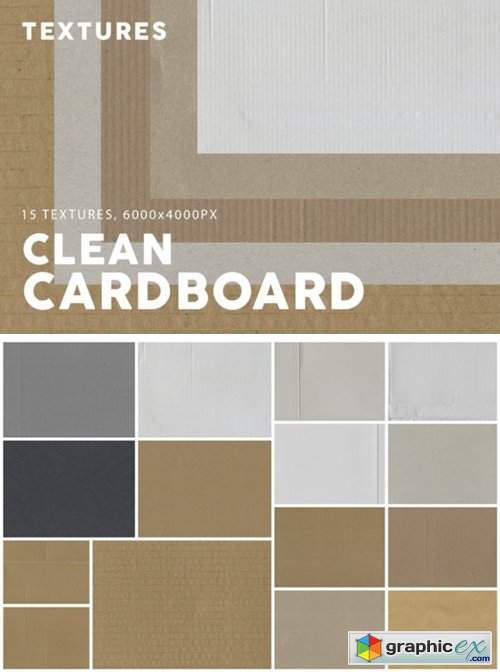 15 Clean Cardboard Textures