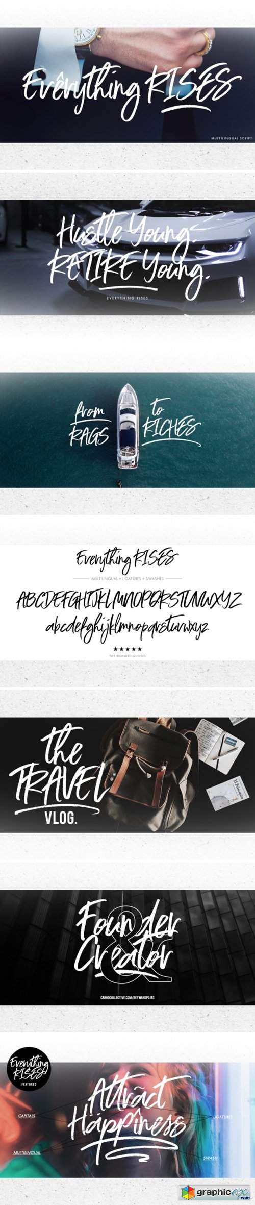 Everything Rises Font