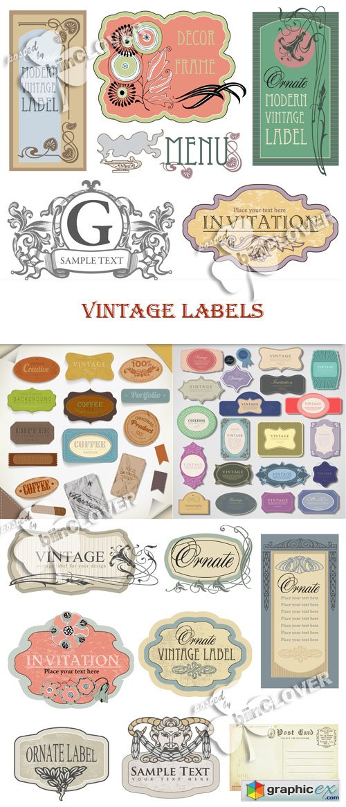 Vector Vintage labels 0525