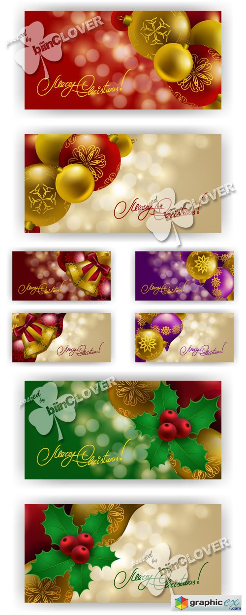 Vector Christmas banners 0521