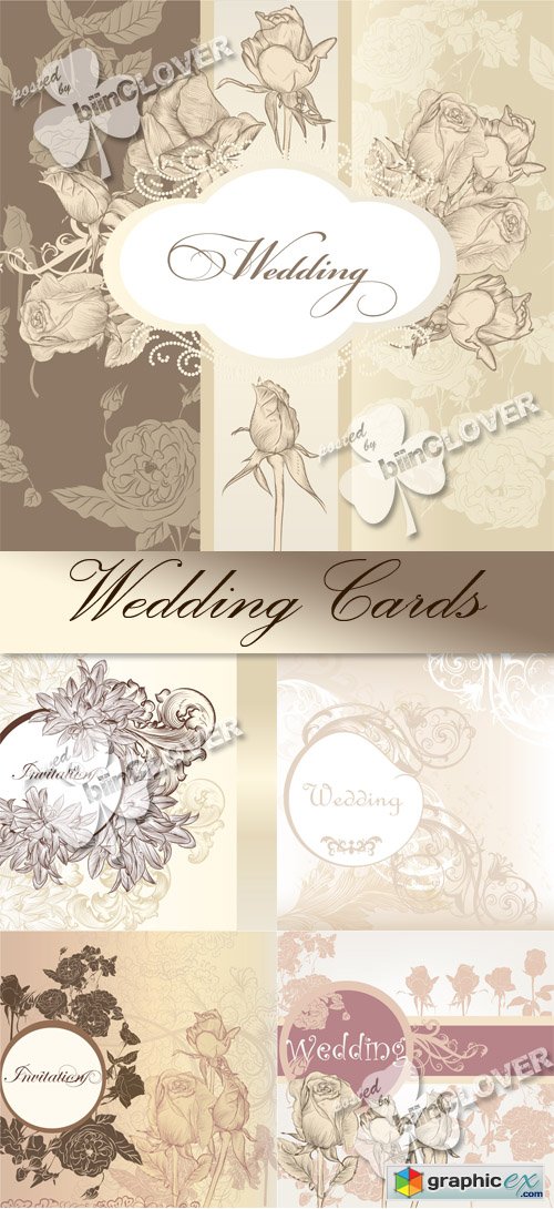 Vector Wedding cards 0501