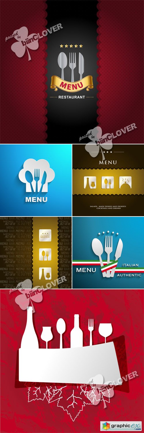 Vector Restaurant menu design 0500