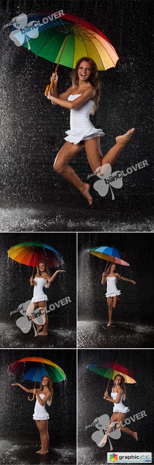 Woman with umbrella 0497